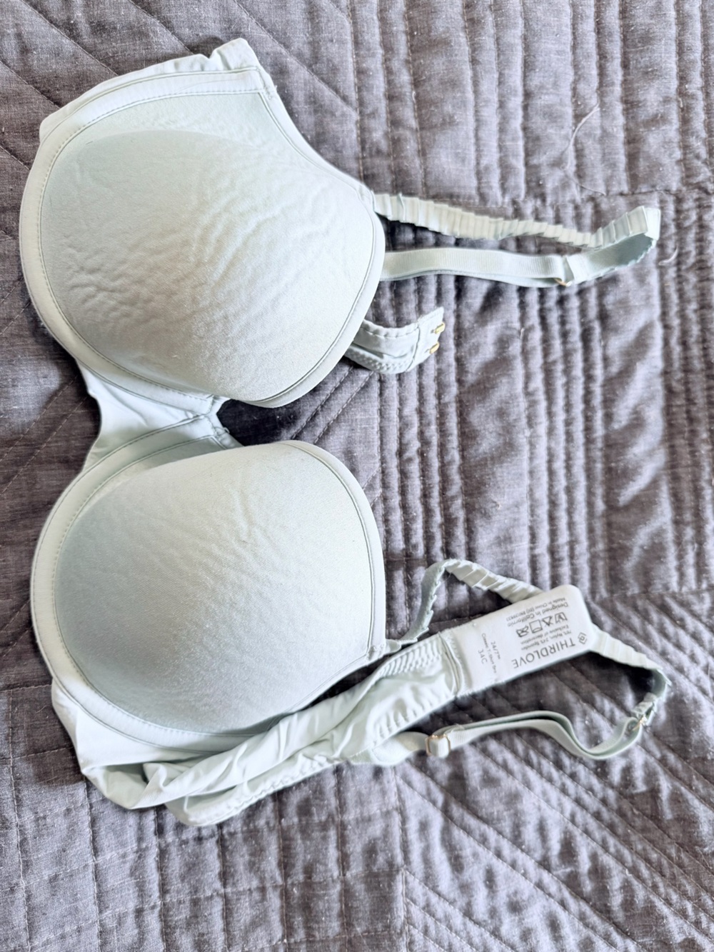 ThirdLove Seafoam Padded Strapless Bra 24/7 t-shirt